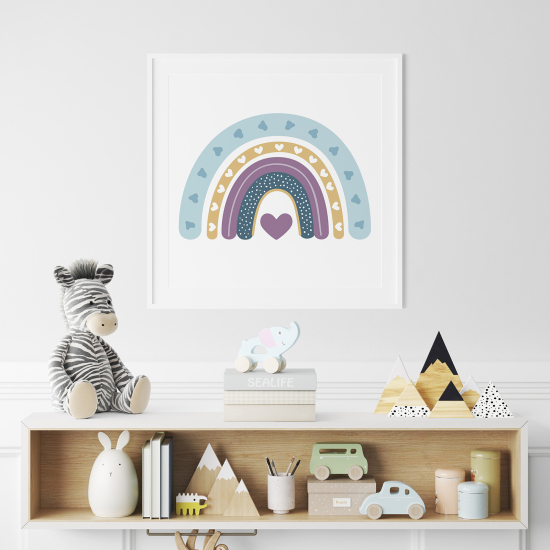 Poster per Bambini - Arcobaleno Cuore