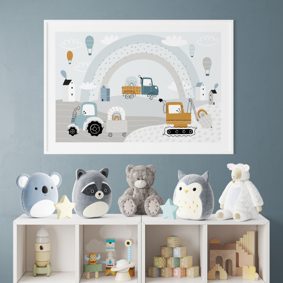 Poster per bambini - Camion lavori