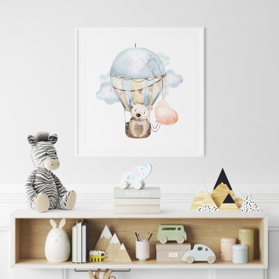 Poster per Bambini - Mongolfiera Orsetto