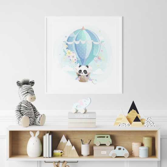 Poster per Bambini - Mongolfiera Panda
