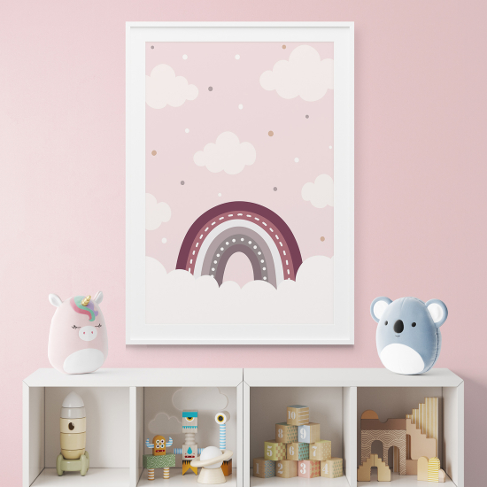 Poster per bambini - Nuvole arcobaleno