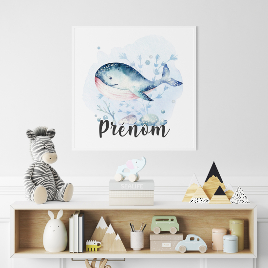 Poster personalizzato per bambini - Balena