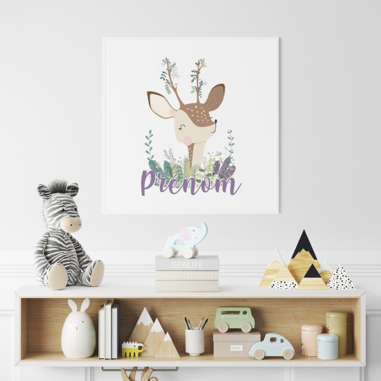 Poster personalizzato per bambini - Cerbiatto
