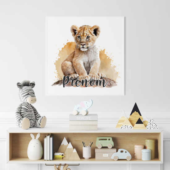 Poster personalizzato per bambini - Cucciolo di leone