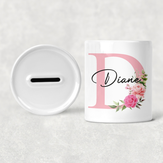 Salvadanaio Monogram personalizzato - D