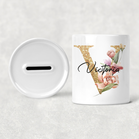 Salvadanaio Monogram personalizzato - V