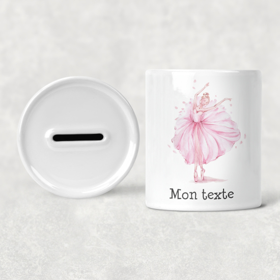 Salvadanaio per bambini personalizzato - Danzatrice