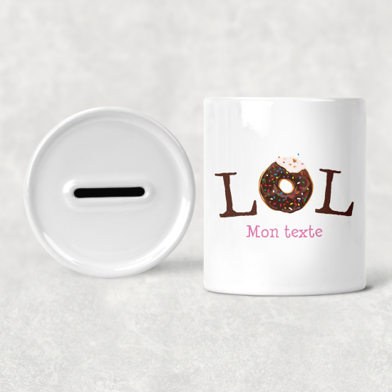 Salvadanaio per bambini personalizzato - LOL