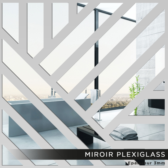 Specchio in plexiglass - Design quadrato