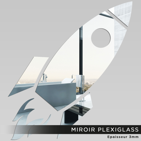 Specchio in plexiglass - Razzo spaziale