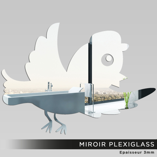 Specchio in plexiglass - Uccello
