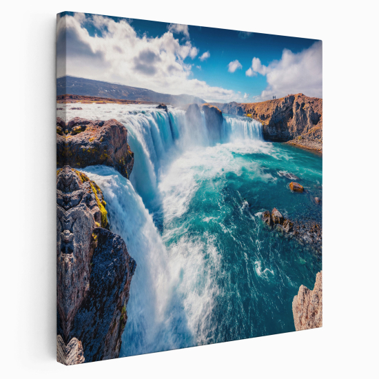 Stampa su tela Quadrata - Cascate