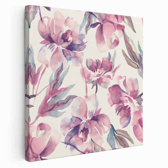 Stampa su tela Quadrata - Fiori
