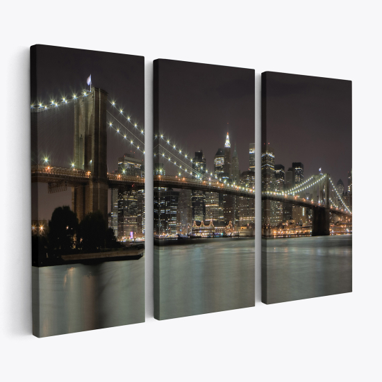 Stampa Trittico su tela - New York