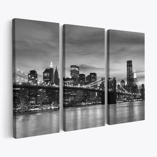 Stampa Trittico su tela - New York