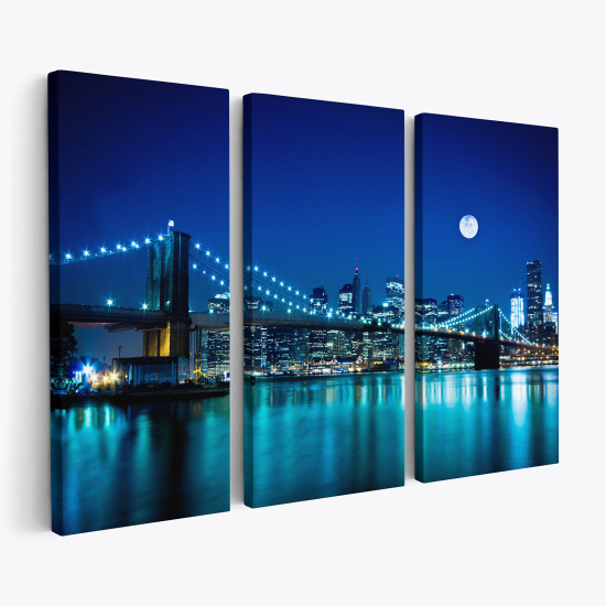 Stampa Trittico su tela - New York
