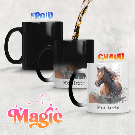 Tazza magica personalizzata - Cavallo