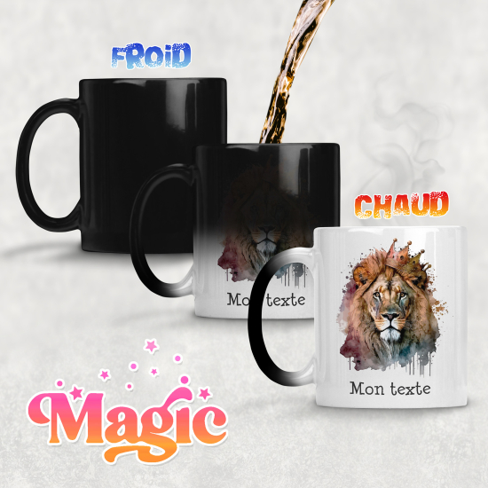 Tazza magica personalizzata - Leone re