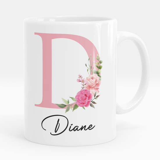 Tazza / Mug monogram personalizzata - Lettera D