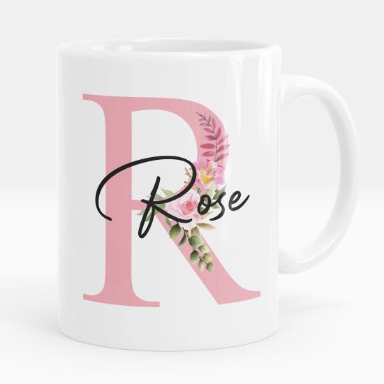 Tazza / Mug monogram personalizzata - Lettera R