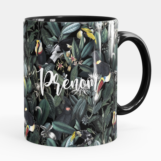 Tazza / Mug personalizzata - Fiori uccelli