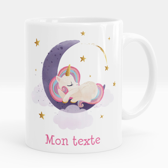 Tazza / Mug personalizzata - Unicorno luna