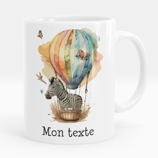 Tazza / Mug personalizzata - Zebra mongolfiera