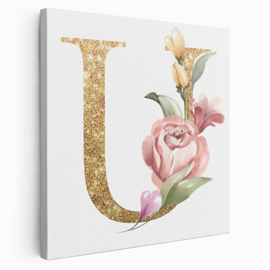 Tela monogram personalizzata - Lettera U