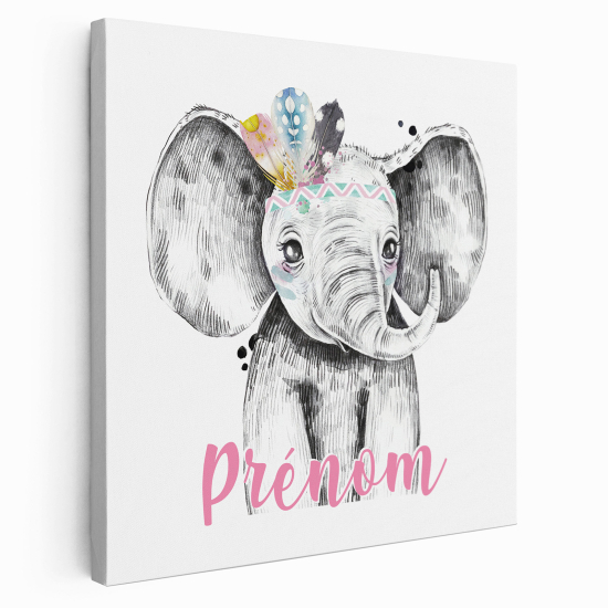 Tela per bambini personalizzata - Elefantino