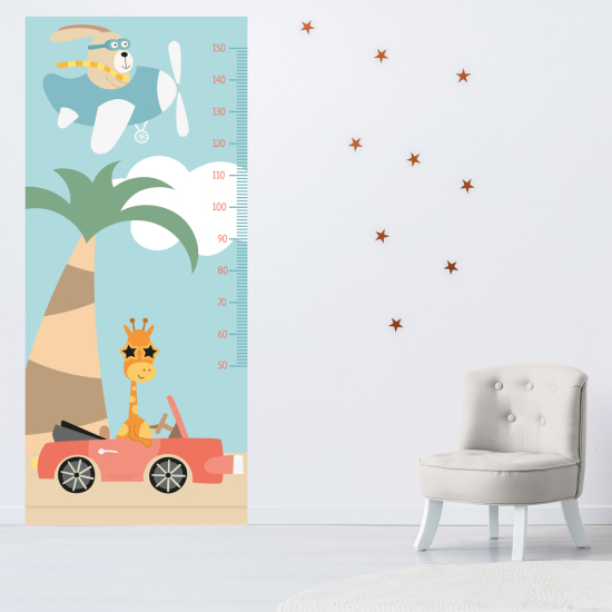 Adesivo Metro da parete per Bambini - Animali