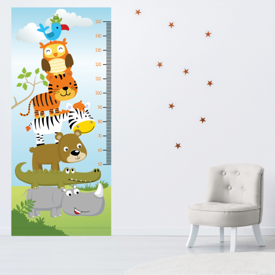 Adesivo Metro da parete per Bambini - Animali