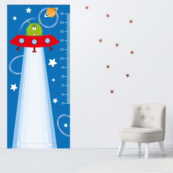 Adesivo Metro da parete per Bambini - Extraterrestre