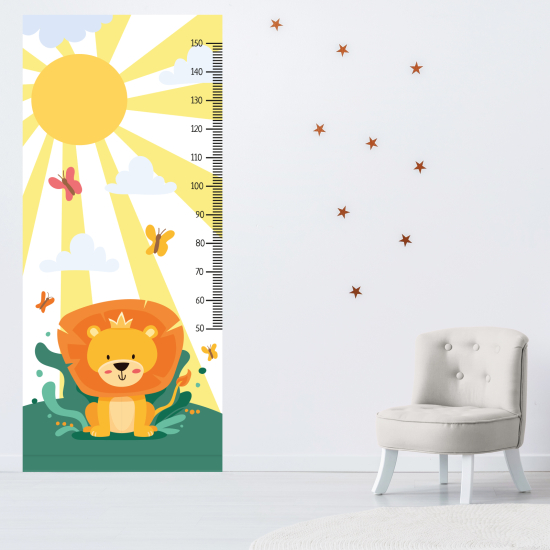 Adesivo Metro da parete per Bambini - Leone