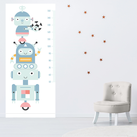Adesivo Metro da parete per Bambini - Robot