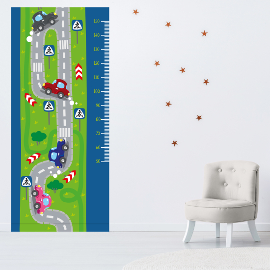 Adesivo Metro da parete per Bambini - Strada per automobili