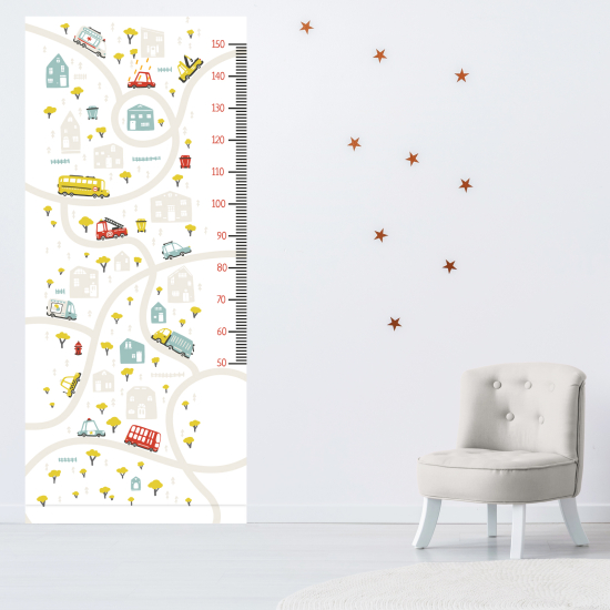 Adesivo Metro da parete per Bambini - Strada per automobili