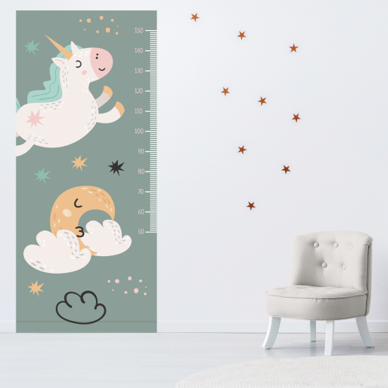 Adesivo Metro da parete per Bambini - Unicorni