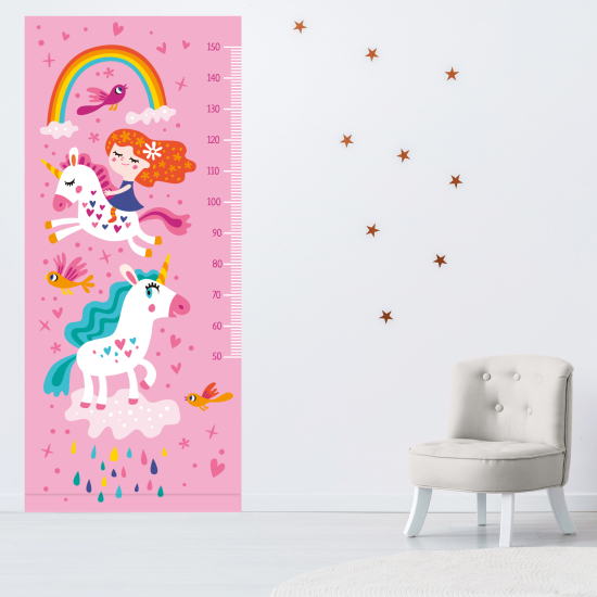 Adesivo Metro da parete per Bambini - Unicorni