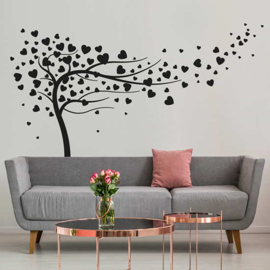 Adesivo Murale - Albero Cuori