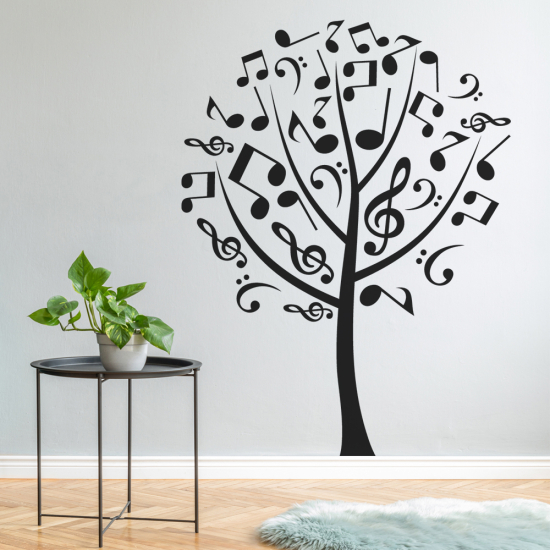 Adesivo Murale - Albero musicale