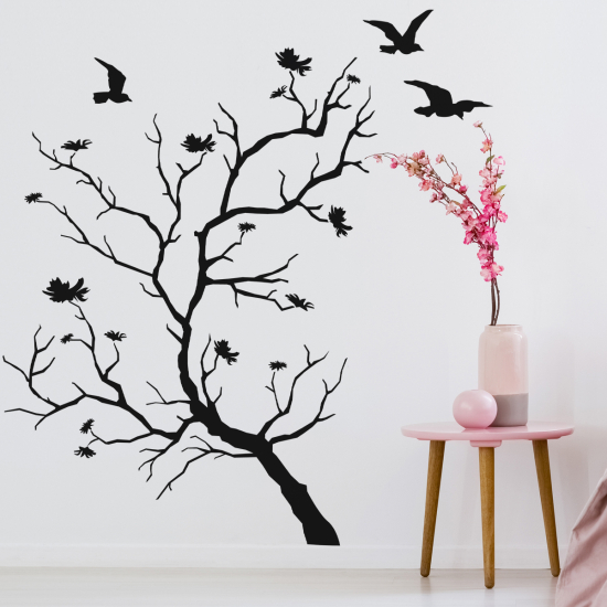 Adesivo Murale - Albero Uccelli