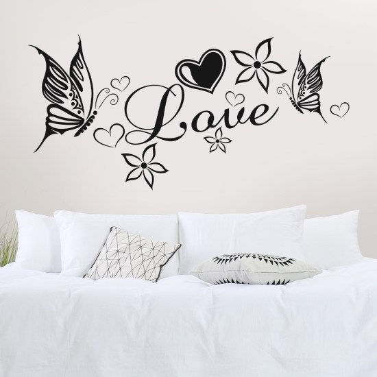 Adesivo Murale - Amore Farfalle