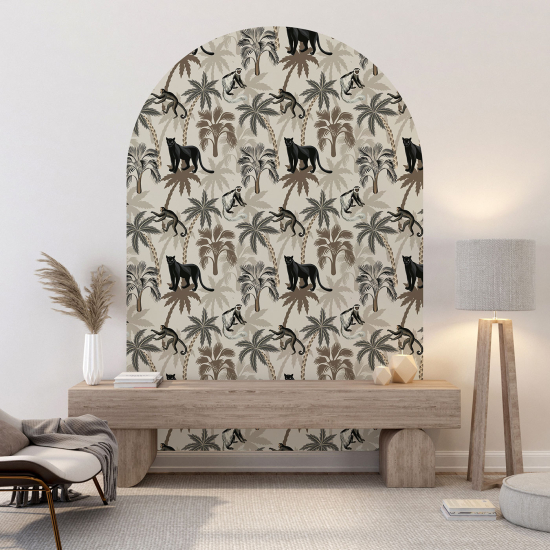 Adesivo Murale Arco - Giungla Animali