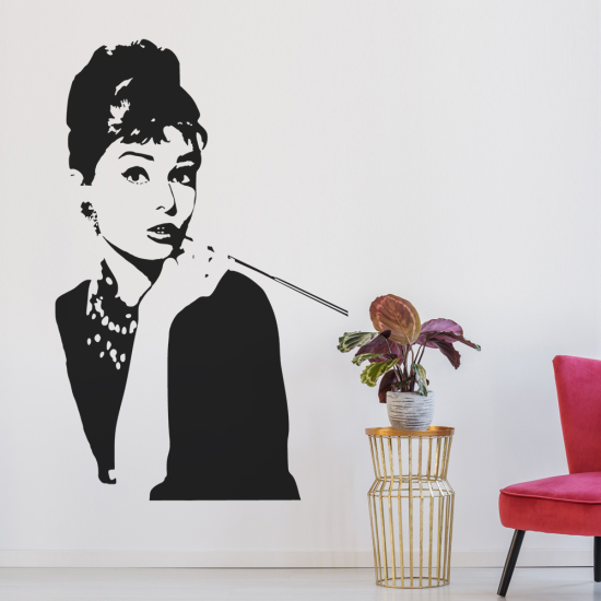 Adesivo Murale - Audrey Hepburn