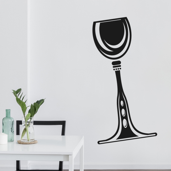 Adesivo Murale - Bicchiere da vino
