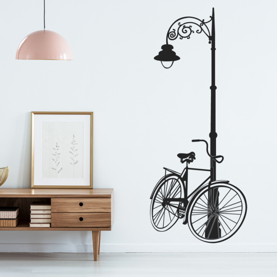 Adesivo Murale - Bicicletta Lampione