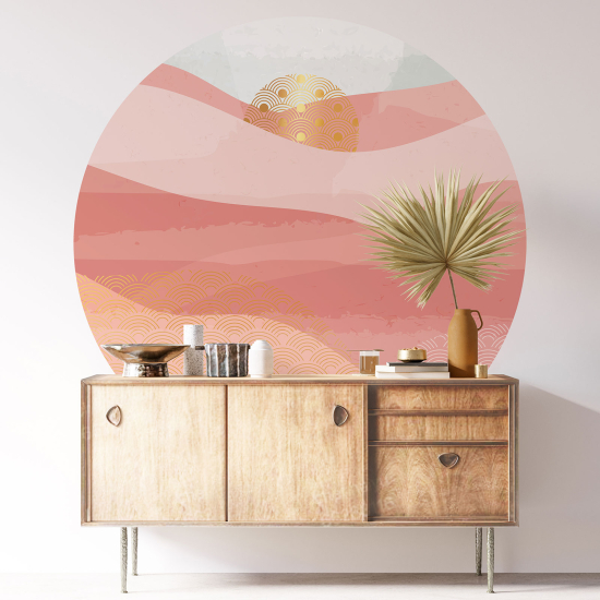 Adesivo Murale Cerchio / Rotondo - Boho