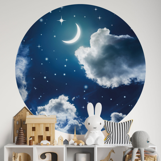 Adesivo Murale Cerchio / Rotondo - Notte