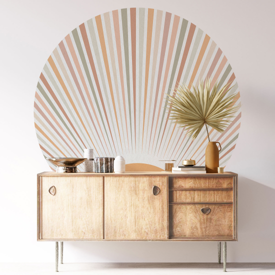 Adesivo Murale Cerchio / Rotondo - Sole Boho