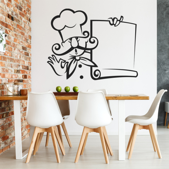 Adesivo Murale - Chef di cucina